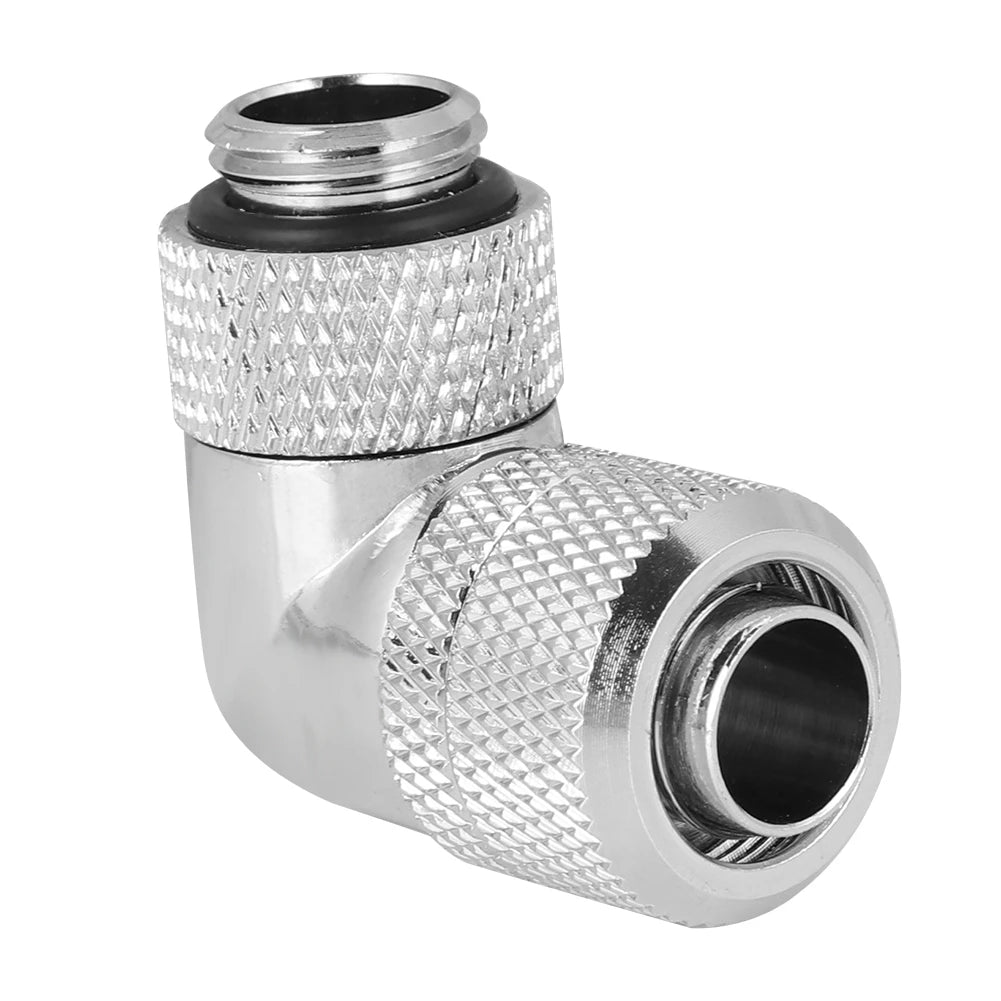 Elbow Water Cooling Fitting G1/4 Thread Water Cooling Fitting Thin Tube 90° Right Angle Elbow Zpaxo
