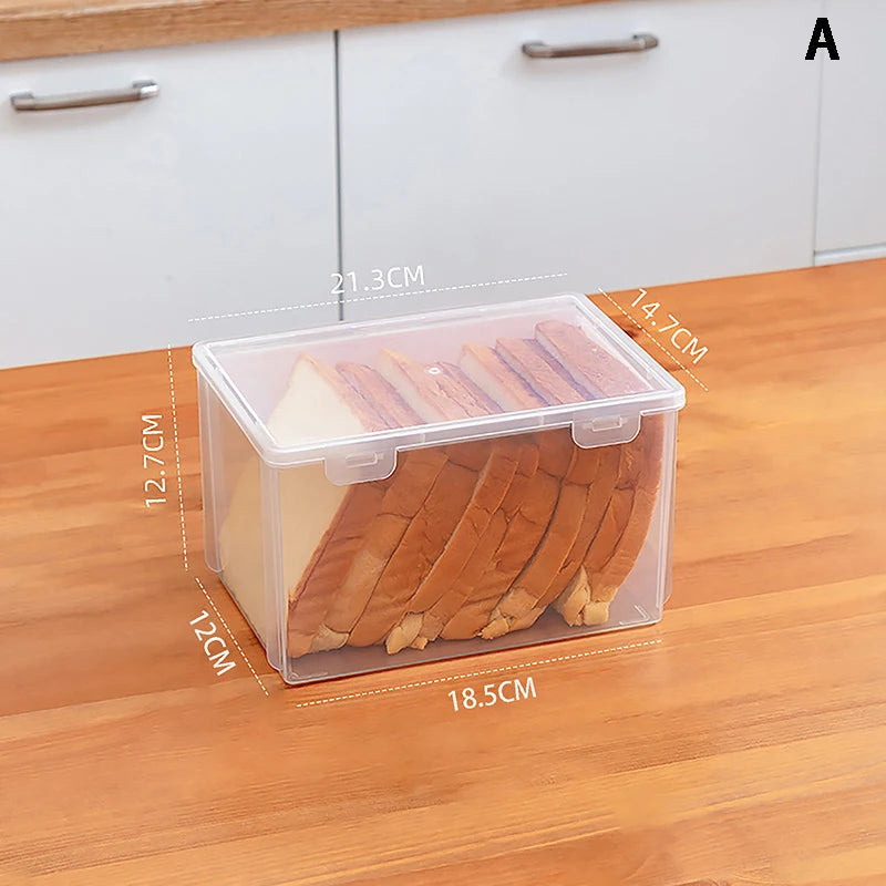 Kitchen Bread Box Storage Dispenser Clear Baking Cake Container Zpaxo A