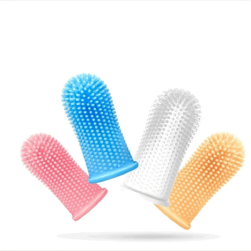 Random Pet Silicone Tooth Brush Tool Dog Soft Finger Toothbrush Teeth