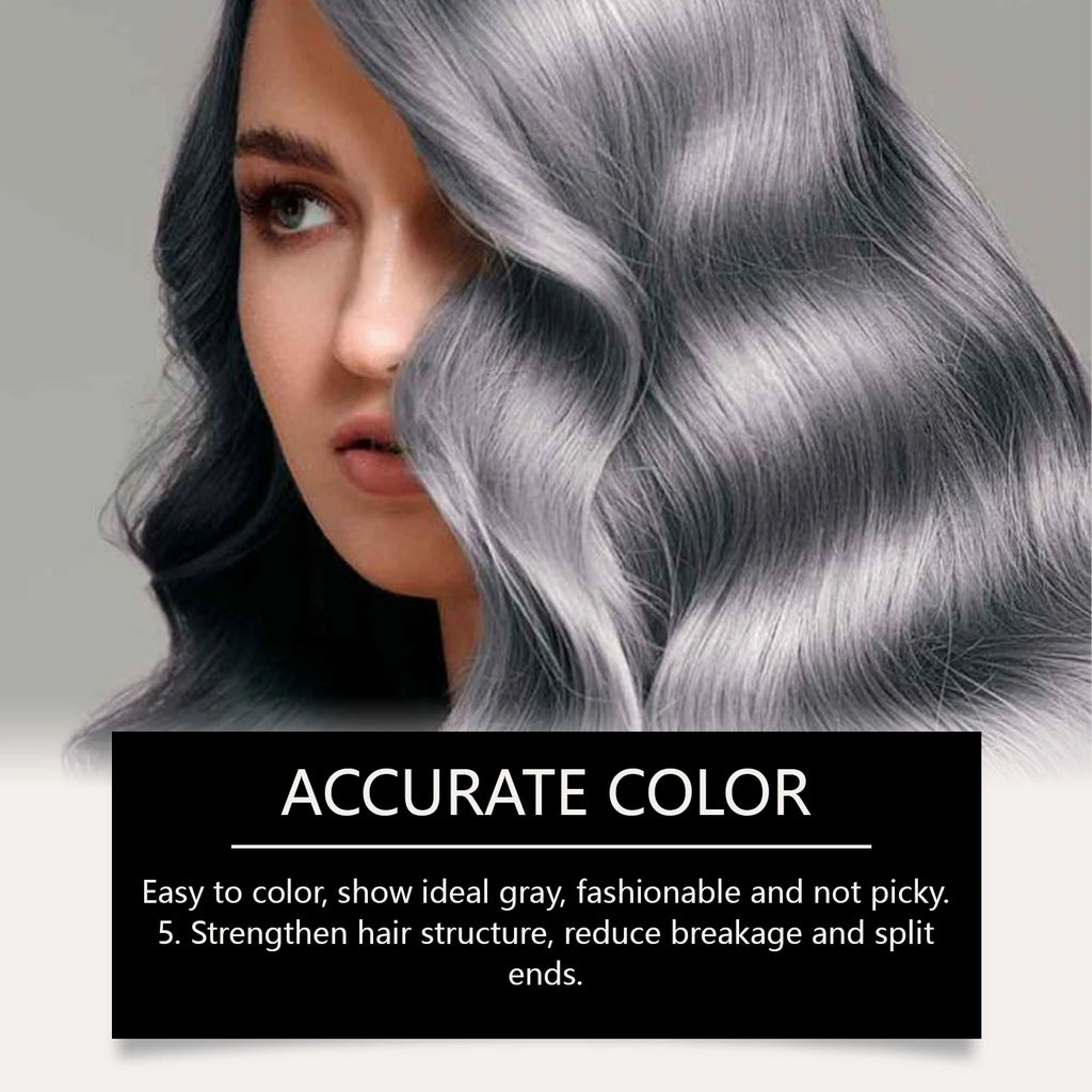 Silver Gray Hair Color Spray - Temporary Washable Hair Dye With Plant Extracts For Fashionable Looks & Nourished Hair Zpaxo