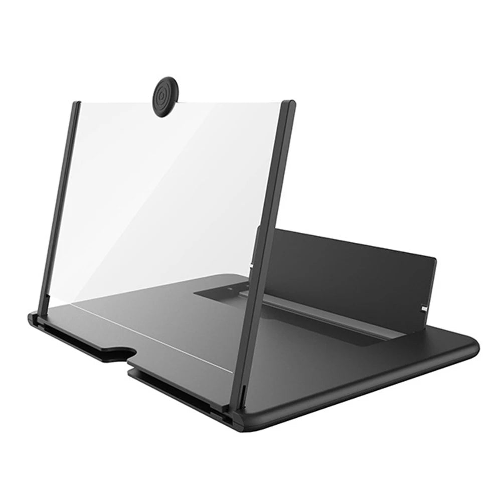 10 inch 3D Phone Screen Magnifying Amplifier Portable Mobile Cinema Display Enlarged Magnifier Expander Foldable Phone Holder Zpaxo black