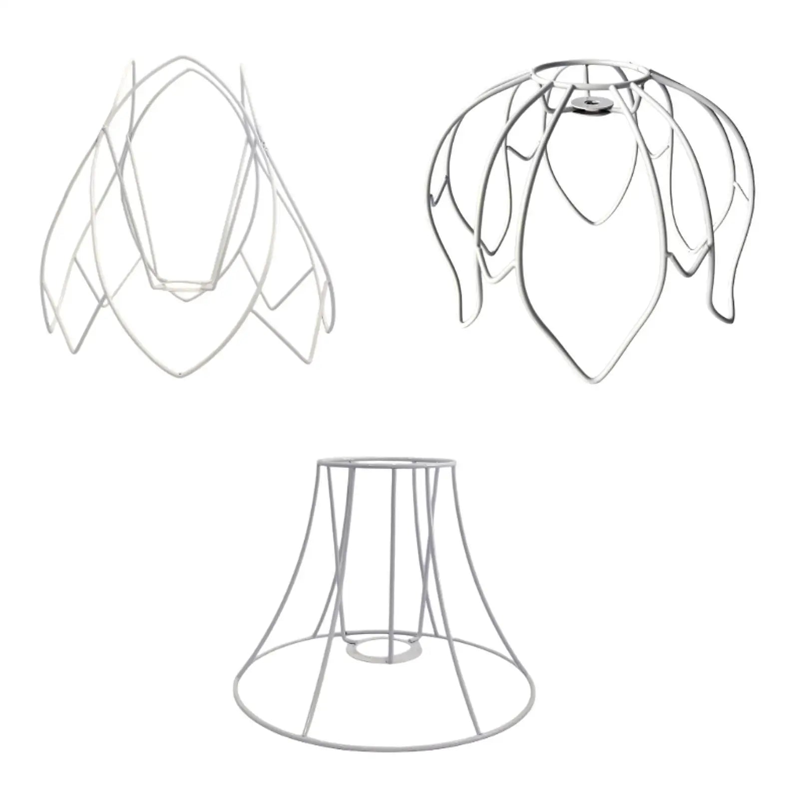 Lamp Cover Lamp Shade Frame Decor Easy Intallation Pendant Bracket Wire Lamp Zpaxo