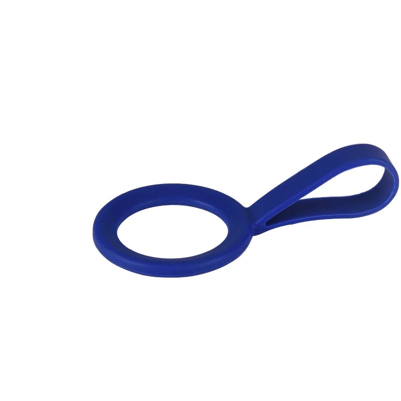 Silicone Water Bottle Holder Hanging Strap – Outdoor Carry Rope Bottle Carry Strap Zpaxo sapphire blue