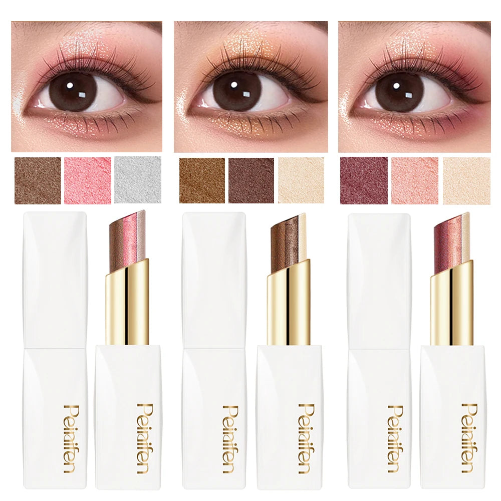 Three Eye Shadow Shiny Durable Natural Easy Apply Pearl