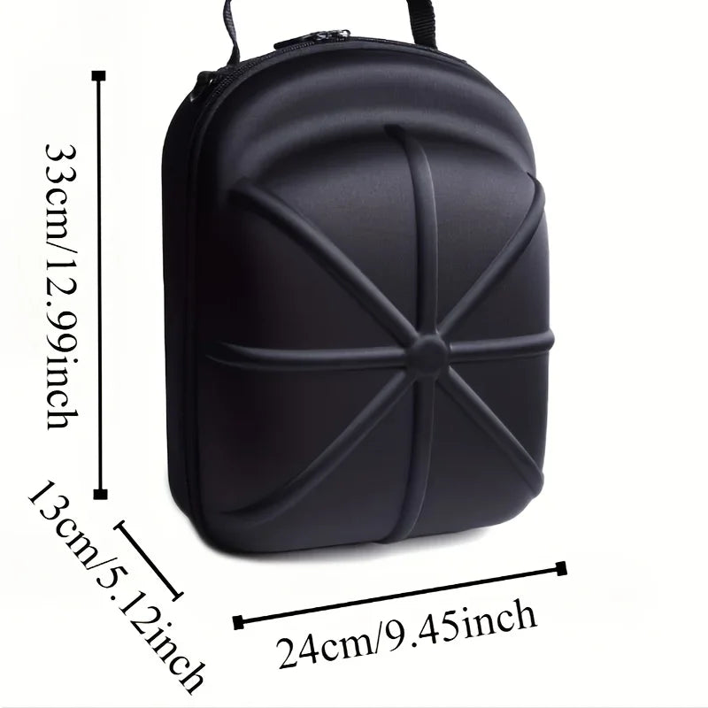 1pc Baseball Hat Travel Bag Baseball Cap Travel Case Storage Carrier Box Display Bag Eva Baseball Cap Carrying Bag Zpaxo
