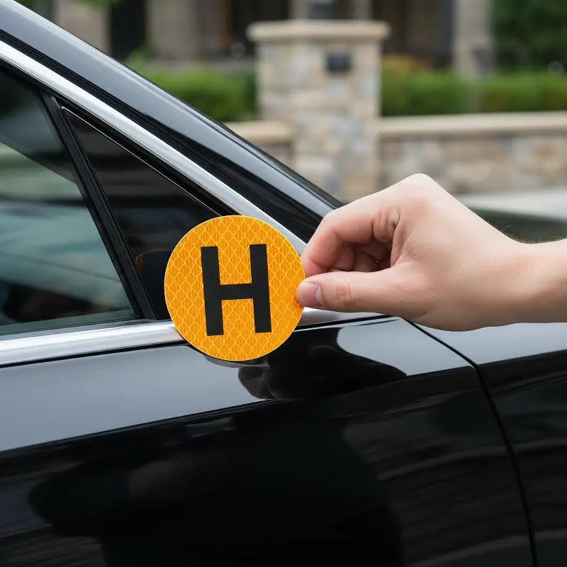 Magnetic H Sign Car Sticker – Reusable Vehicle Badge Decal