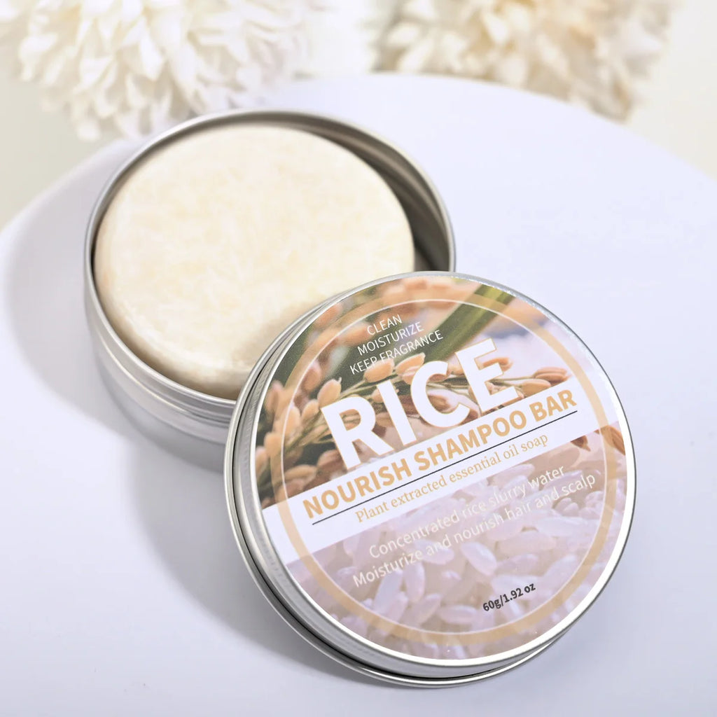 Rice Water Shampoo Bar – Natural Deep Cleansing Hair Soap Shampoo Bar Zpaxo