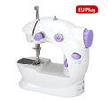 Mini household electric sewing machine, single line, suitable for voltage 100-240V, foot switch, with LED light, expansion table Zpaxo EU 100-240V 202
