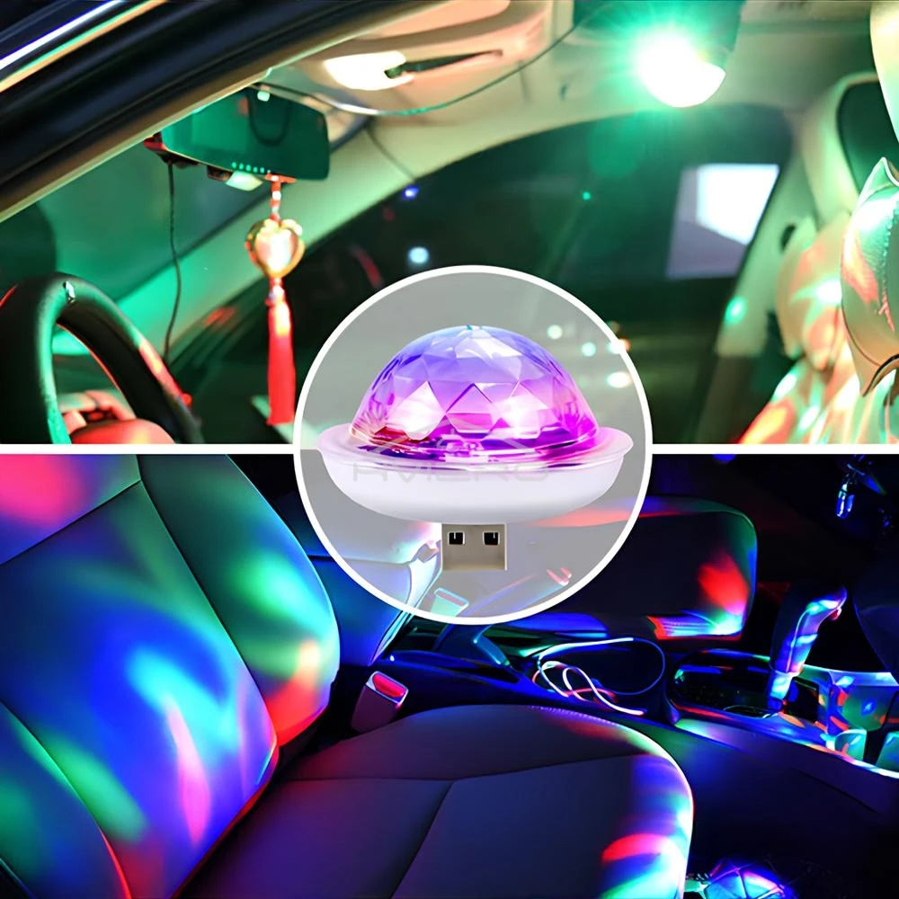 Mini USB RGB Disco Ball Light – DJ Stage & Party Ambient LED USB Party Light Zpaxo