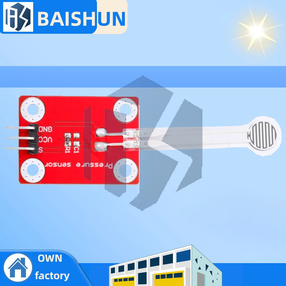 High-Sensitivity Resistive Film Pressure Sensor: 1PC/4PCS for Arduino Uno & Microbit DIY Projects Zpaxo 1pc