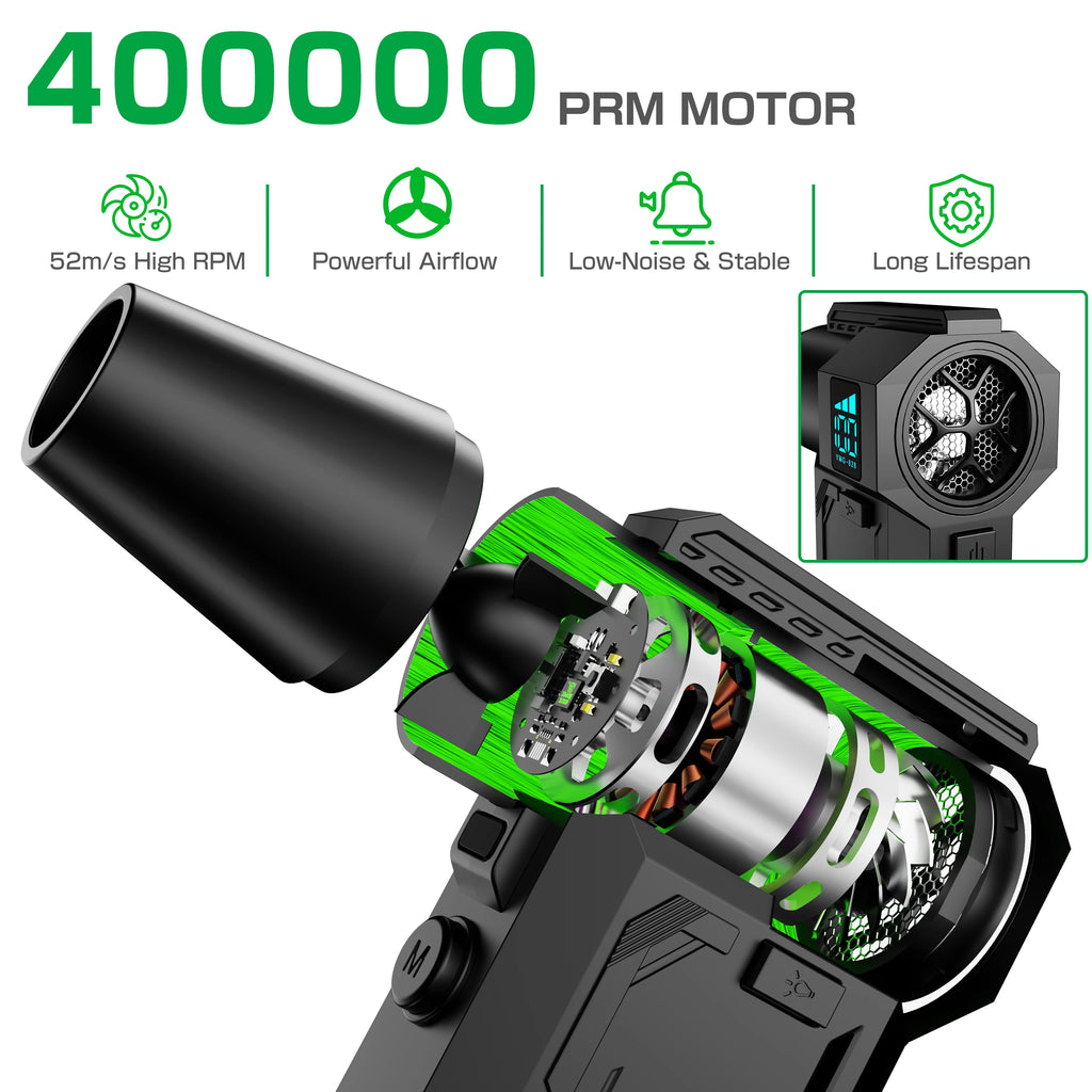 2025 Cleaning Blower Tool Speed Violent Fan Type-c Charging Powerful