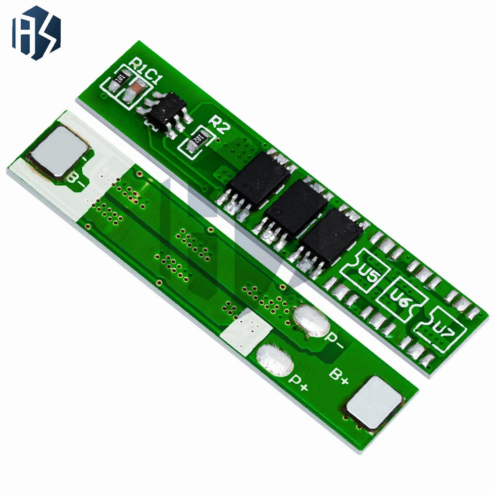 ‌1/5-Pack 1S 5A 3.7V Li-ion BMS/PCM Battery Protection Board – Overcharge/Discharge/Short-Circuit Protection for 18650, 14500 Zpaxo