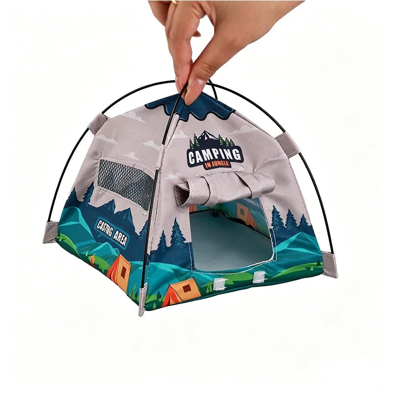 1 12 Miniature Camping Tent Simulated Dollhouse Outdoor Scene Prop