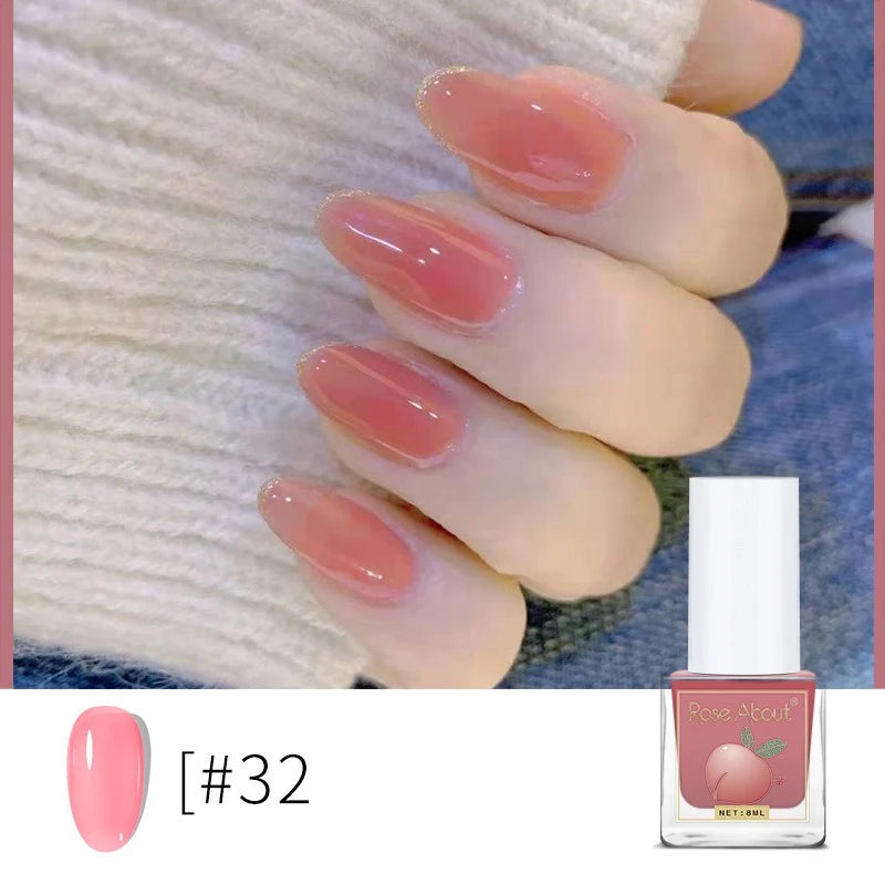 Water-based Peel-off Nail Polish No UV Lamp Needed Long-lasting