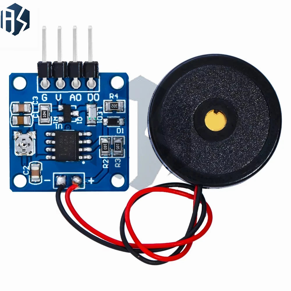5V Piezoelectric Vibration Sensor Module TTL Level Output Switch Zpaxo
