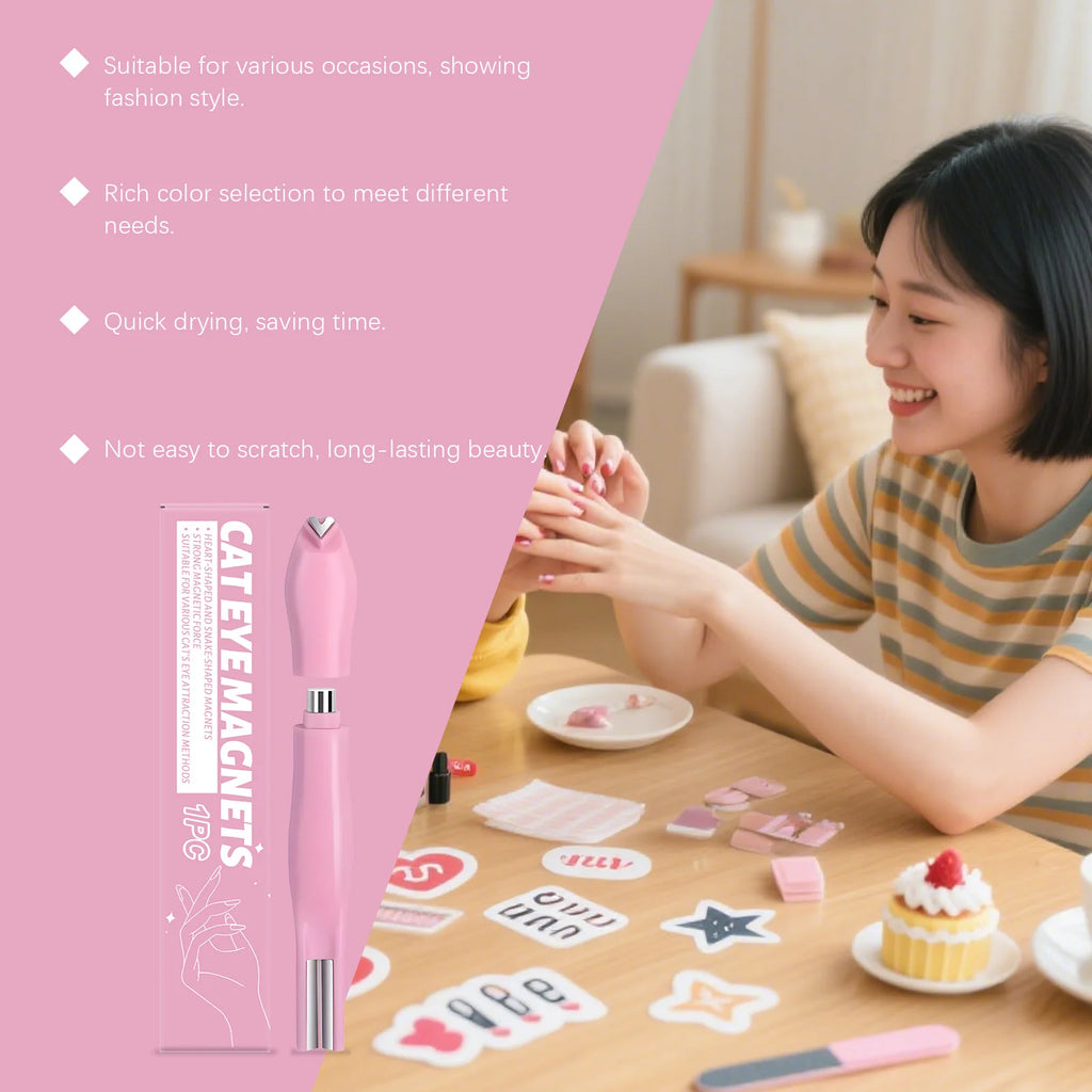 Cat Eye Nail Magnet Stick – DIY Magnetic Nail Art Tool Nail Art Tool Zpaxo