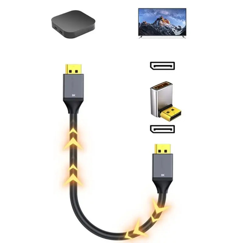 652F Travel Portable Converter 8K60Hz External Adapter Enhances Zpaxo