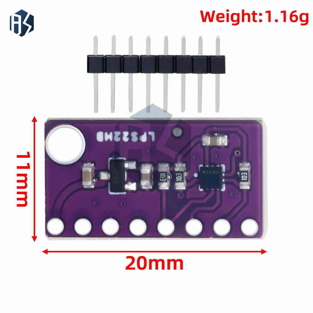 LPS22HB Absolute Pressure & Temperature Sensor Barometer Module for DIY Electronics Projects Zpaxo