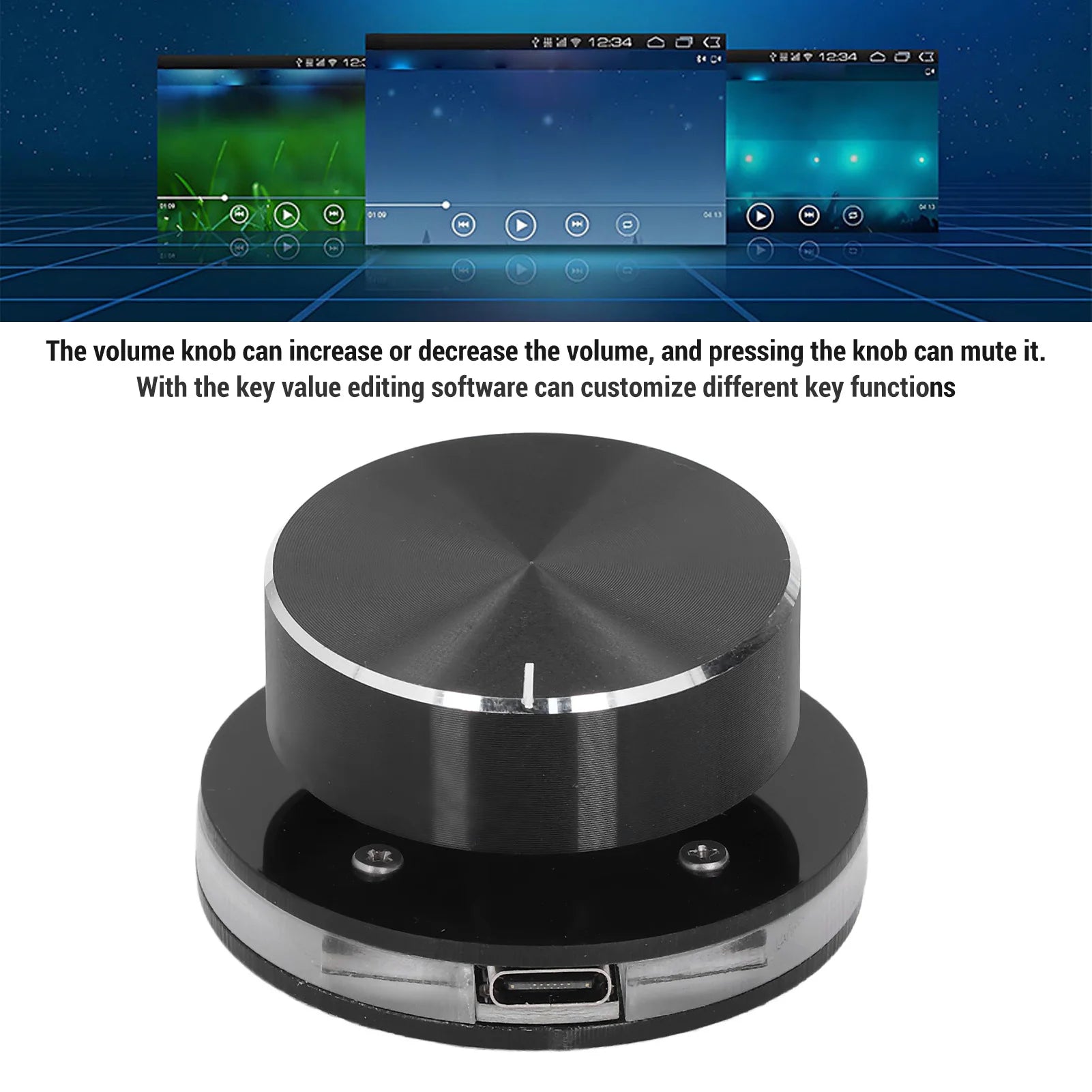 USB Volume Control Multimedia Controller Knob Professional Versatile