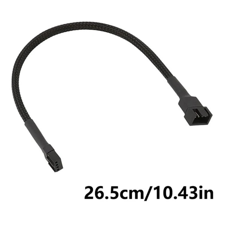 652F 4 Pin PWM CPU Fan Wire Connectors Adapter Computer Extension Zpaxo