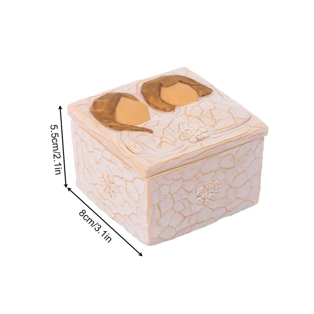 Keepsake Box Love Jewelry Storage Resin Souvenir Organizer Wives