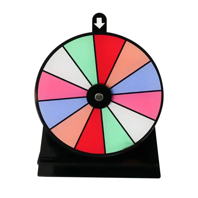 Spin Wheel for Prizes 20cm Lottery Activity Turntable Draw Spining Prize Lucky Wheel of Fortune Game Color Dry Erase Zpaxo