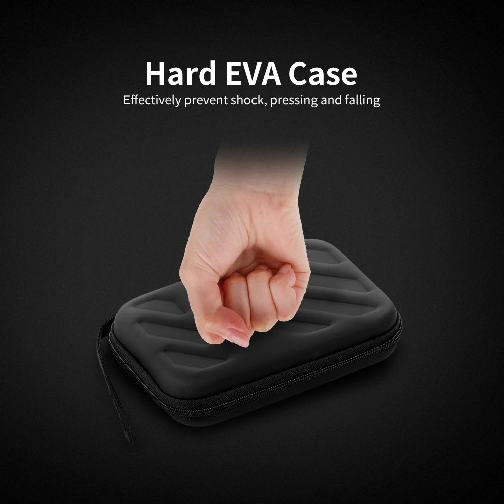 2.5inch External Hard Drive Disk Case Shockproof with Mesh Pocket and Soft Inner Fabric Carrying Case for Travel and Office Use Zpaxo