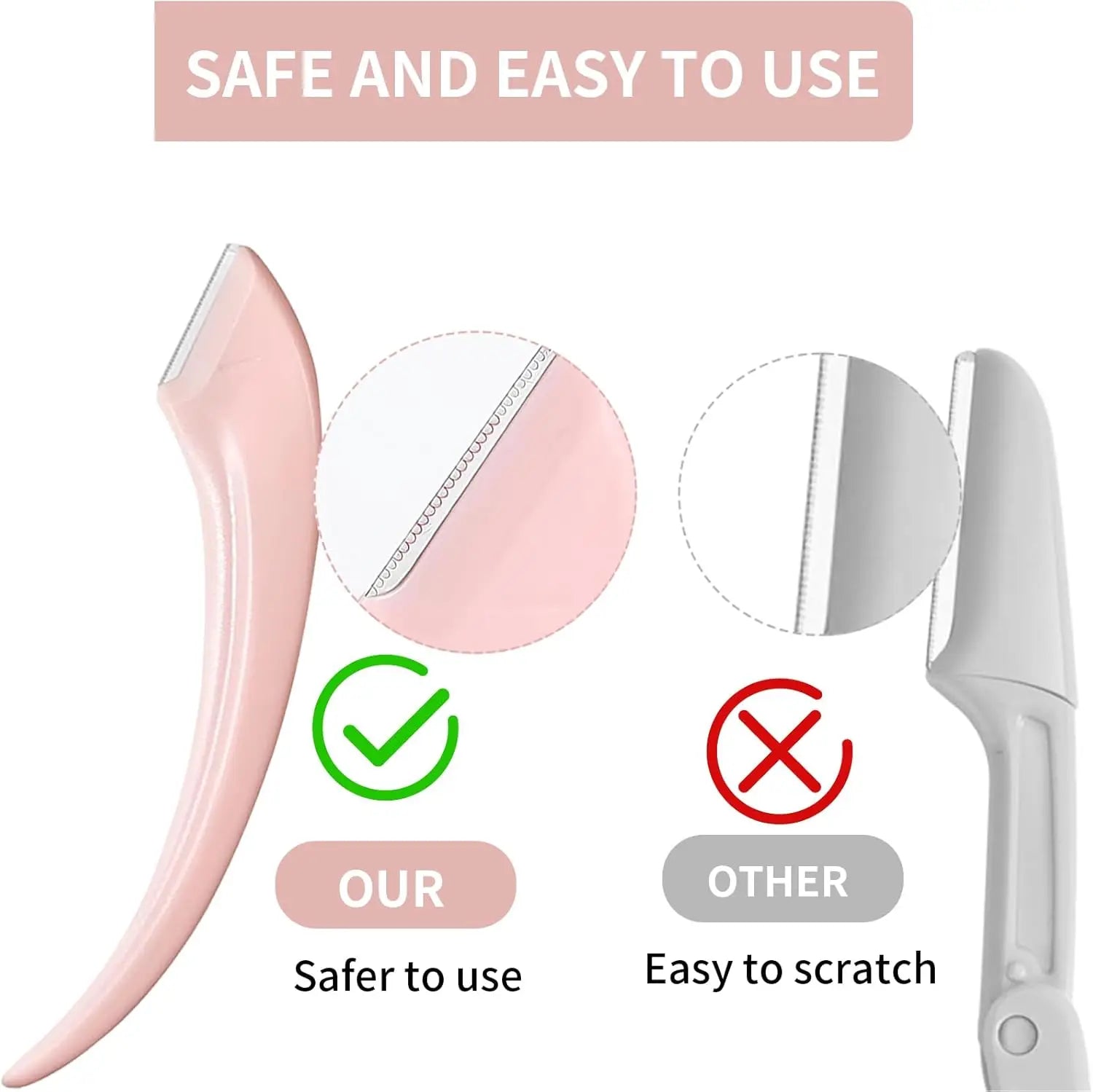 Precision Eyebrow Trimmer Set – Scissors, Comb & Razor