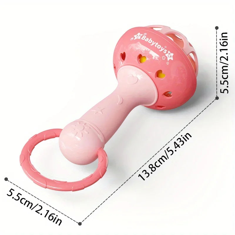 Sensory Toys Babies Pink Handheld Ball Player Bell Ringing Improve