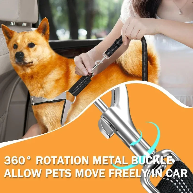 2-in-1 Dog Car Seat Belt Safety Harness – Crash Tested
