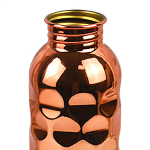 1000ml Copper Water Bottle – Leakproof Hammer Pattern Sports Jug Copper Water Bottle Zpaxo