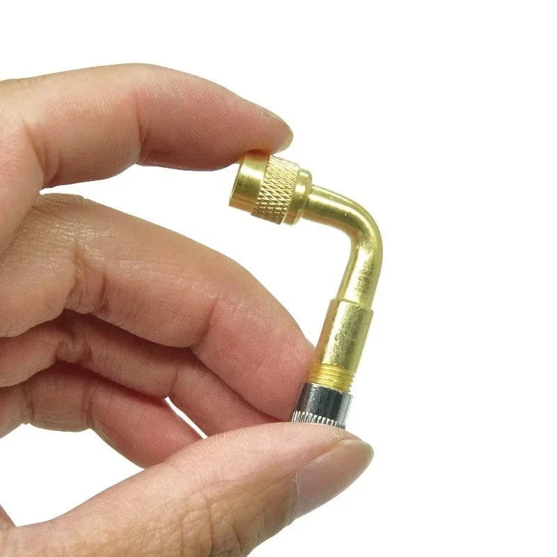 Angled Tyre Valve Extension Adapters 45/90/135° – 2-Pack