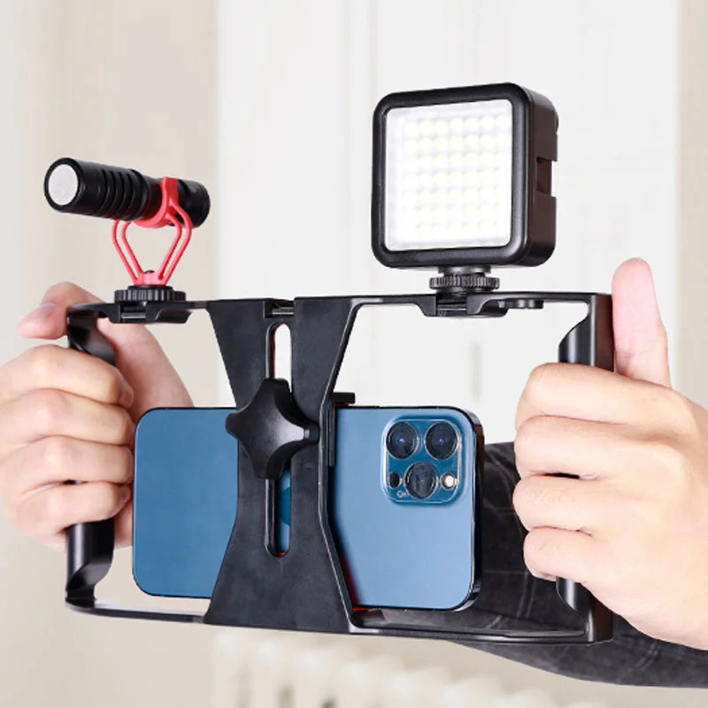 Video Camera Cage Stabilizer Mount Holder Handheld Frame Film Rig Vlog Phone Zpaxo