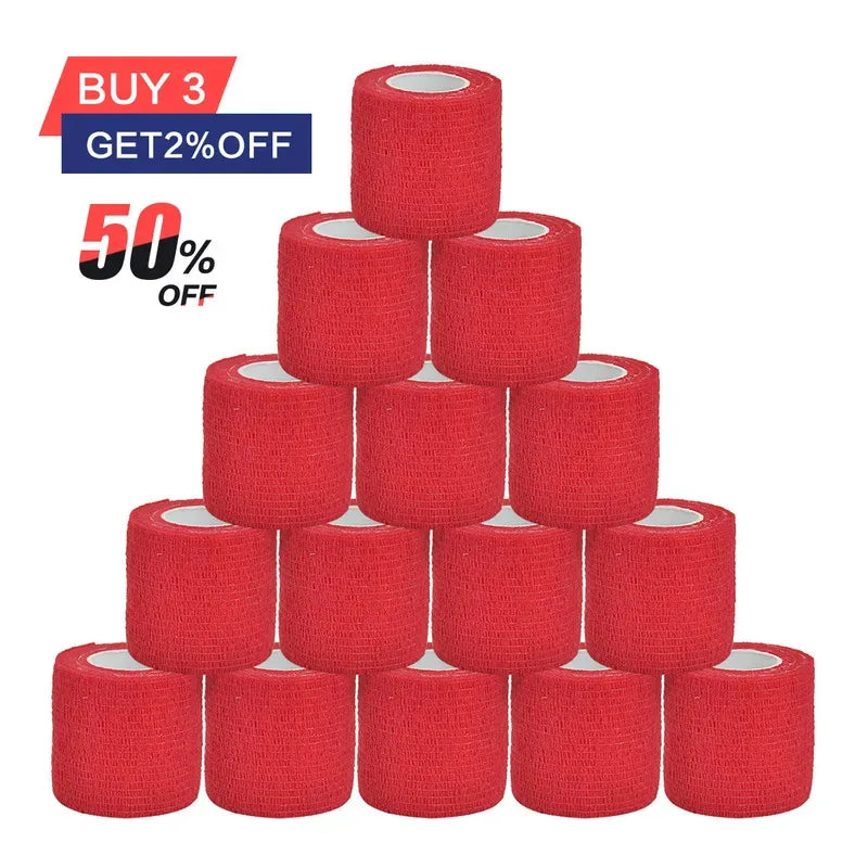 Self-Adhesive Elastic Bandage Wrap Tape – Sports Support 48pk