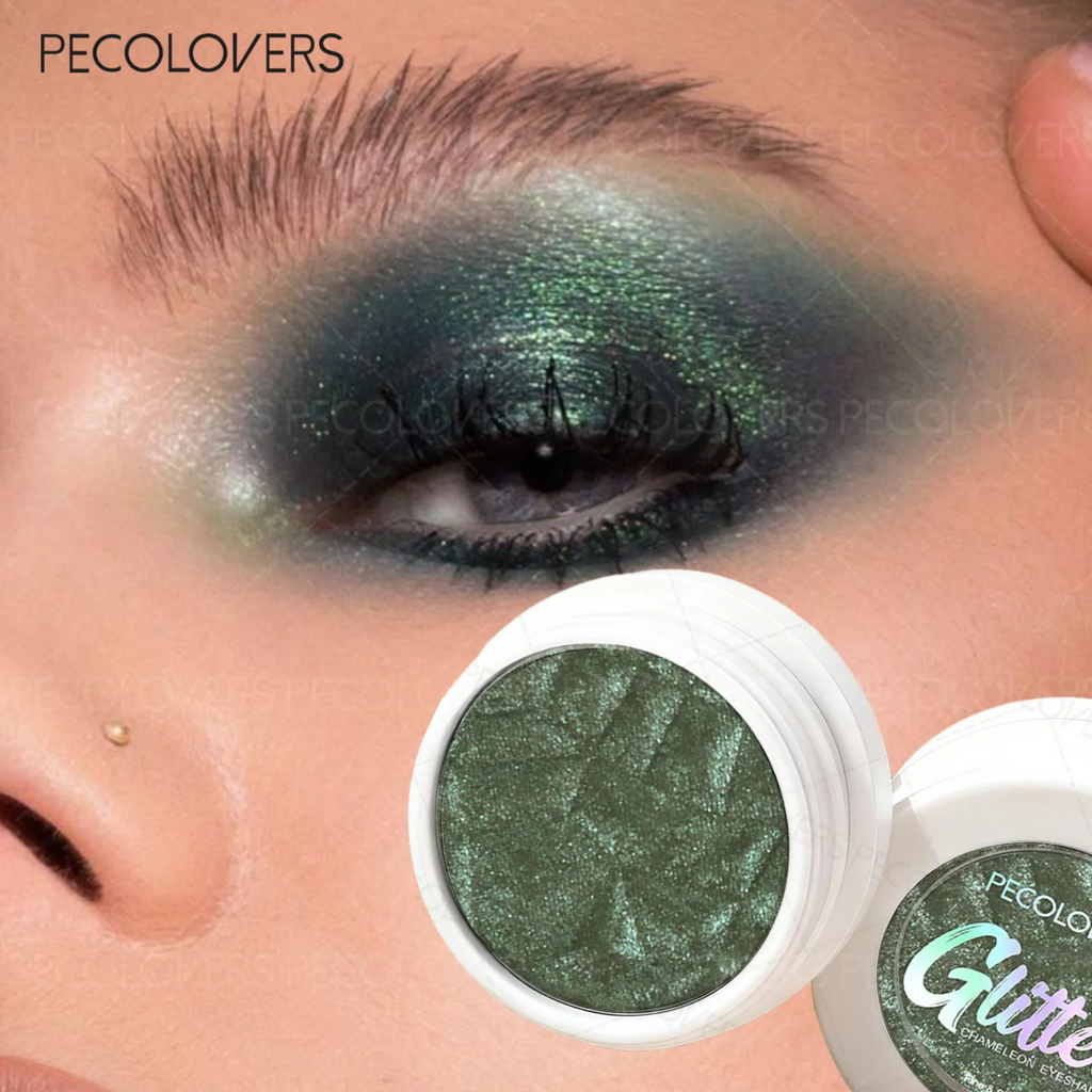 Black Pearlescence Diamond Glitter Eyeshadow Mashed Potato Texture Highlighter Peach Gold Shimmer Illuminator Brightening Makeup Zpaxo