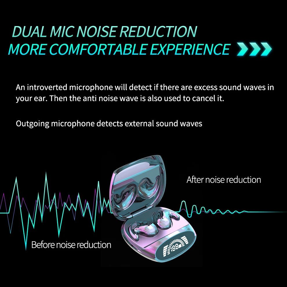 KEBIDUMEI Sleep Earbuds Bluetooth 5 3 Invisible Earphones Noise