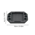 Large Floating Pool Tray Built-in Dividers Waterproof Drink Holder