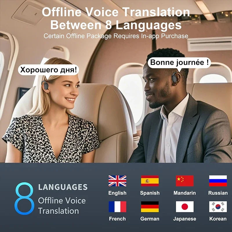 AI Language Translator Earbuds 1 Accents Earphone Real Time 144