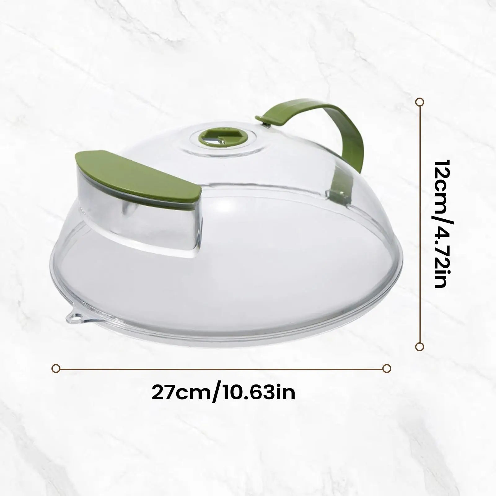 Microwave Food Cover 27x12 Cm Anti Splash Round Guard Steamer Plate