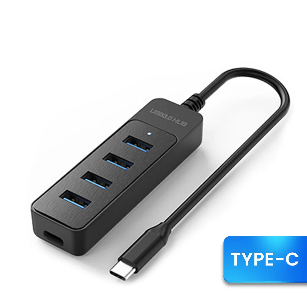 USB 3 0 Power Adapter 4 Port Splitter Hub C Multiple Expander Speed Zpaxo TYPE C Hub