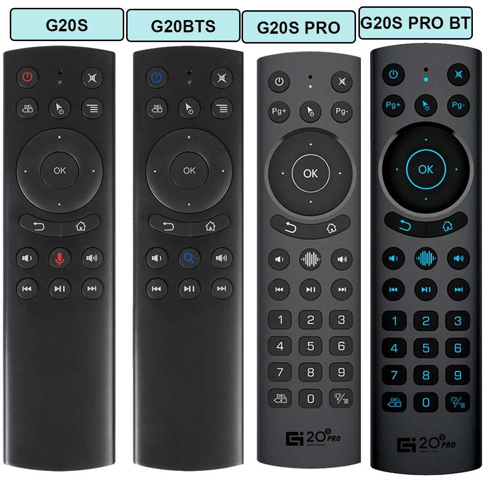 G20S PRO Remote Control Voice Backlit 2.4G Wireless Air Mouse Gyroscope G20BTS Plus BT5.0 Gyro For X96 H96 MAX TV BOX Controller Zpaxo