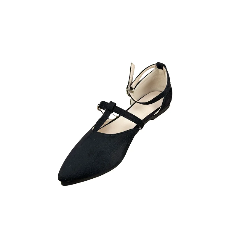Sharp Pointed Toe Flat Shoes Spring Autumn Women's 2025 New Sandals Spring Shallow Mouth Work Shoes Casual Flats Women Zpaxo