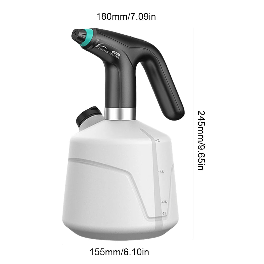 2L Garden Electric Spray Bottle USB Rechargeable Watering Spray Disinfection Filling Sprayer Watering Can Garden Irrigation Tool Zpaxo