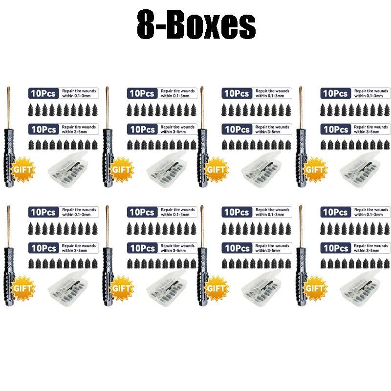 Vacuum Tyre Repair Nail Motorcycle Car Trucks Scooter Bike Tire Zpaxo 8 Boxes