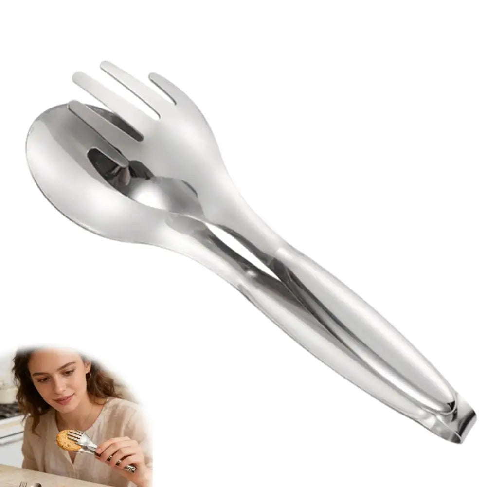 Stainless Steel Non-Slip Food Tongs for BBQ, Grilling & Serving Kitchen Serving Tongs Zpaxo 1PC