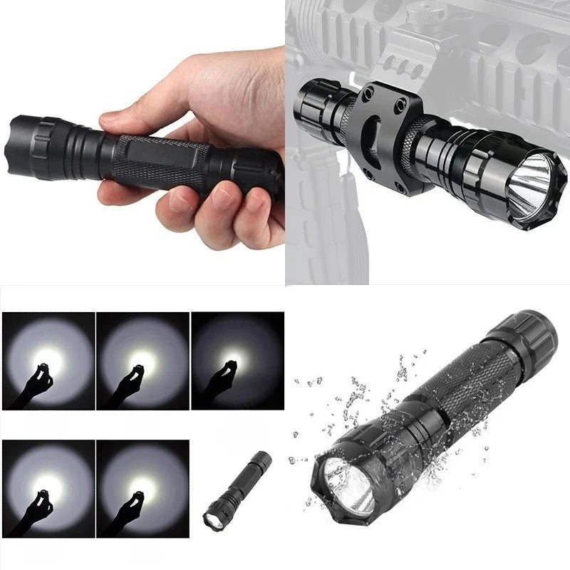 SHINEKNOT 1000 Lumen Tactical LED Flashlight – Rechargeable Tactical Flashlight Zpaxo