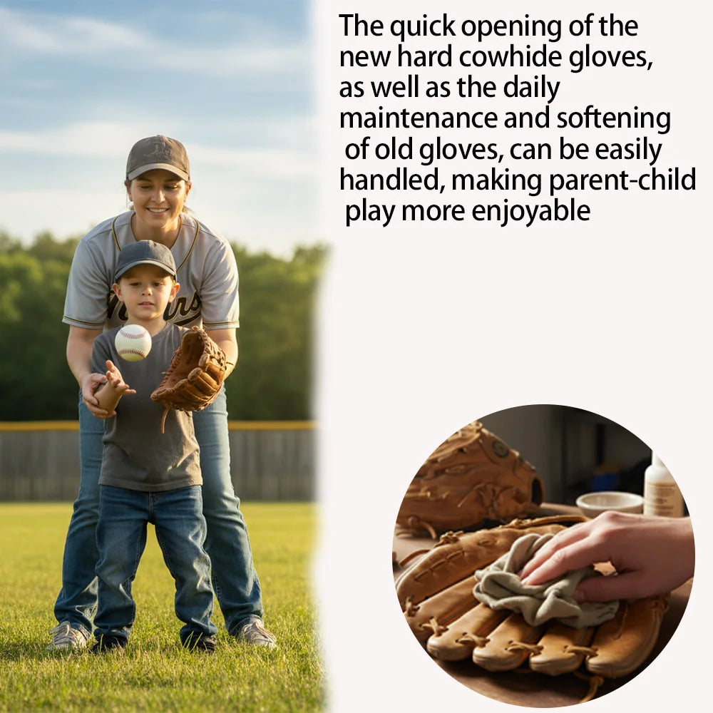 Glove Leather Conditioner - Use on Baseball Gloves, Softball Gloves, and Other Leather Sports Equipment Portable Zpaxo