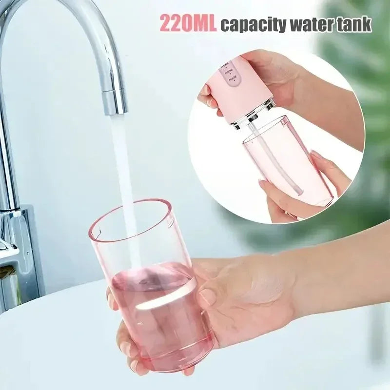 Smart Electric Oral Irrigator Water Flosser Portable 3 Modes Rechargeable Dental Water Jet Teeth Cleaner Zpaxo