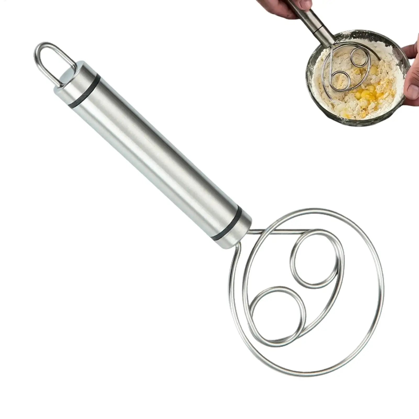 Stainless Steel Dough Whisk – Bread & Pastry Blender Tool Dough Whisk Zpaxo