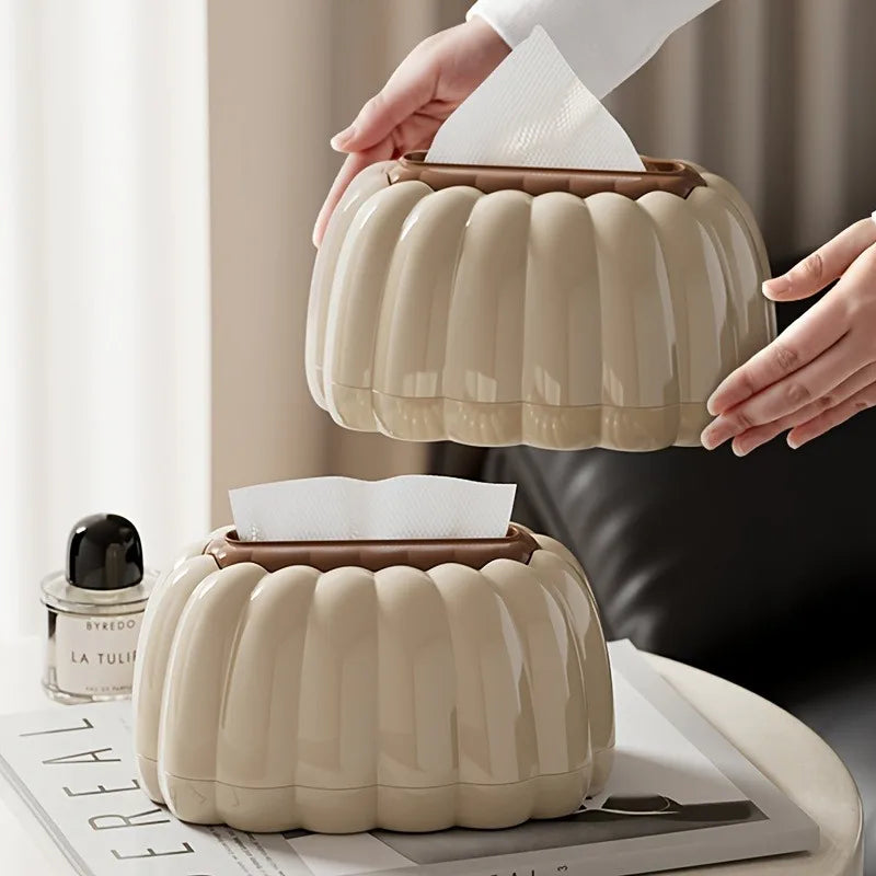 Modern Luxurious Tissue Box Cover Lid Stylish Plastic Rack Living